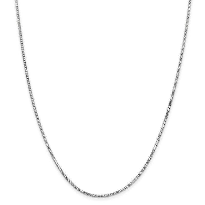 14k WG 1.8mm Flat Wheat Chain - Seattle Gold Grillz