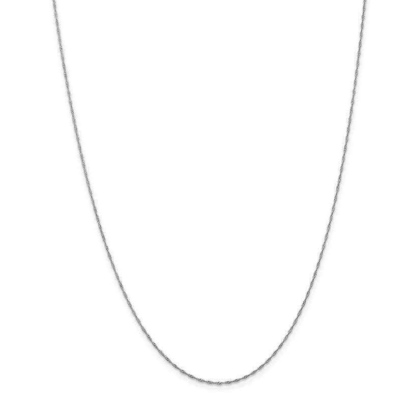 14k WG 1mm Singapore Chain - Seattle Gold Grillz