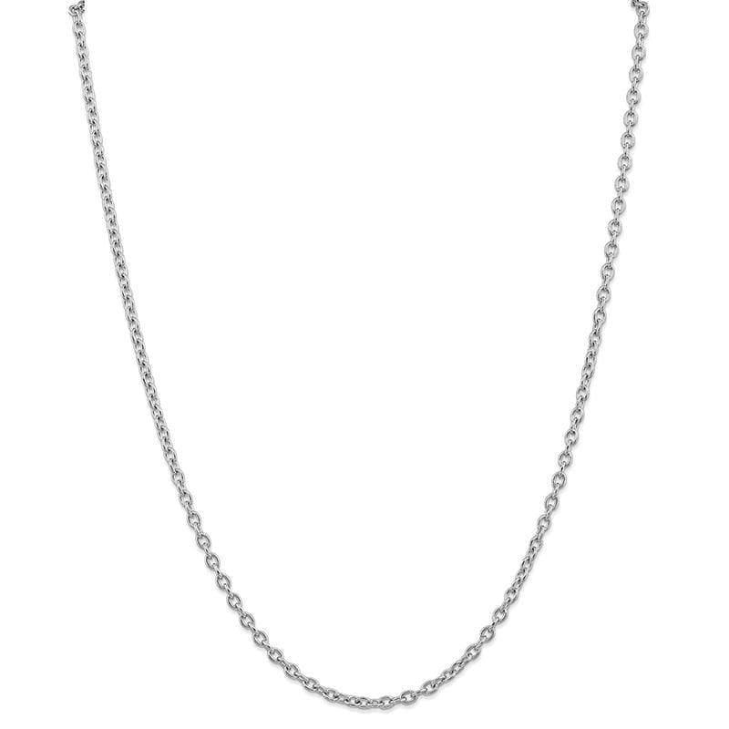 14k WG 3.2mm Cable Chain - Seattle Gold Grillz
