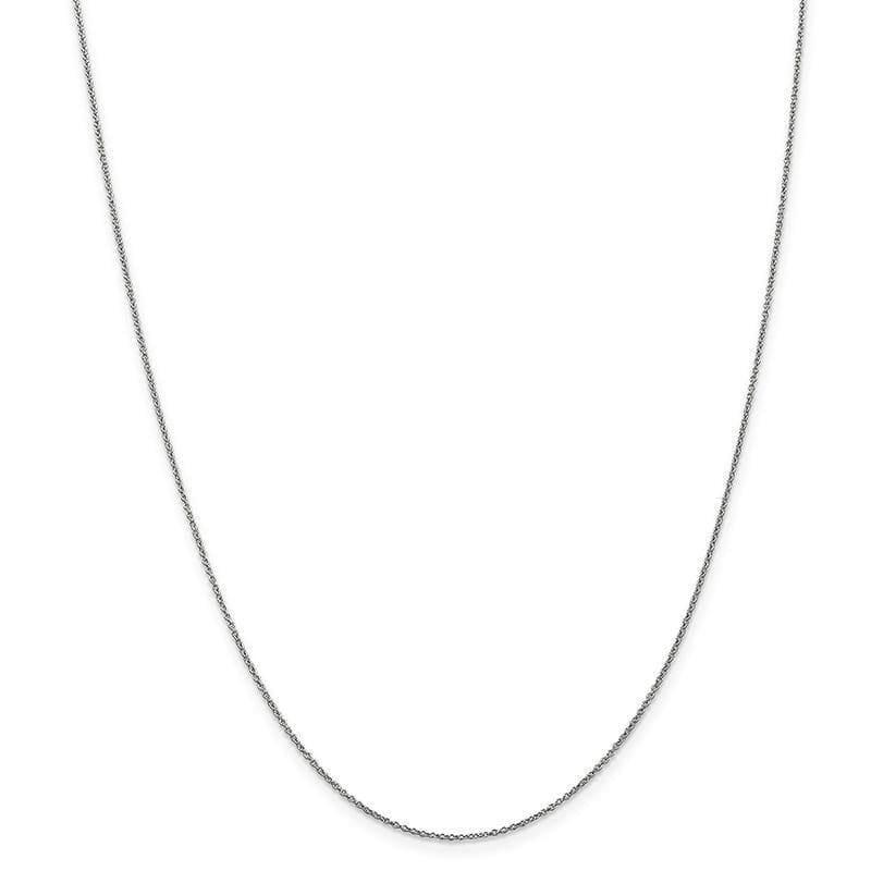14k WG .9mm Cable Chain. Weight: 1.15, Length: 14", Width: 0.9 - Seattle Gold Grillz
