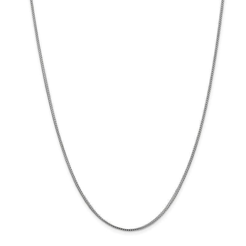 14k White Gold 1.0mm Franco Chain - Seattle Gold Grillz