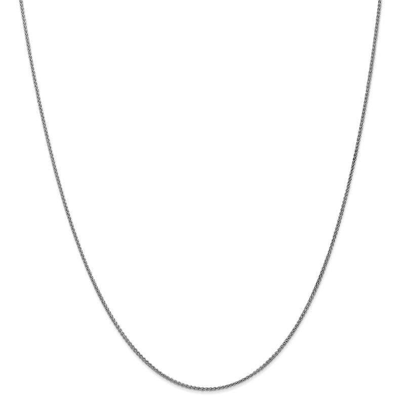 14k White Gold 1.25mm 14" Solid Polished Spiga Chain - Seattle Gold Grillz