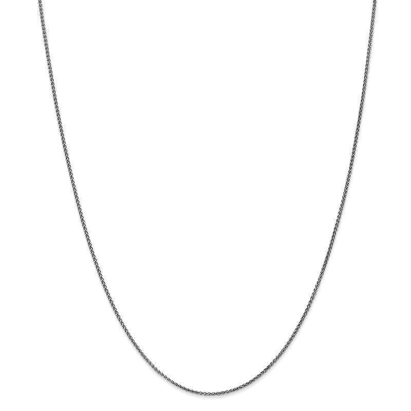 14k White Gold 1.2mm Solid Diamond Cut Spiga Bracelet - Seattle Gold Grillz