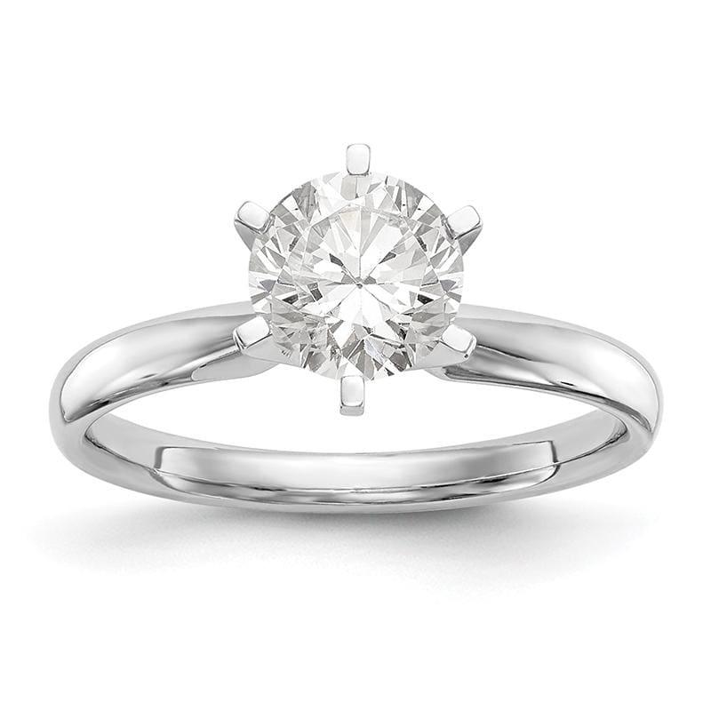 14k White Gold 1-3ct. Lightweight Comfort-Fit 6-Prong Mounting - Seattle Gold Grillz