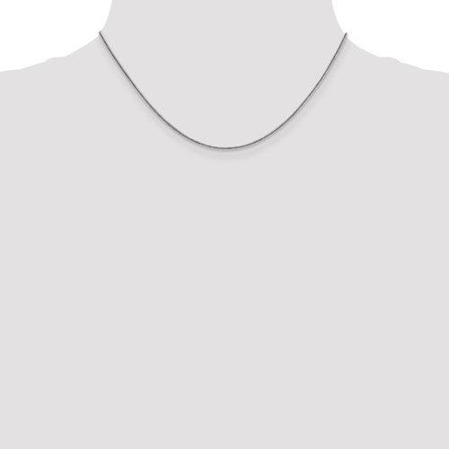 14k White Gold 1.3mm Round Snake Chain - Seattle Gold Grillz