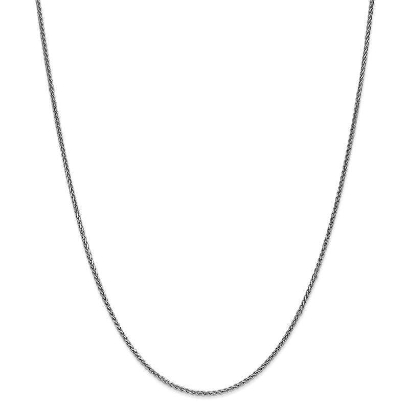 14k White Gold 1.4mm Solid Diamond Cut Spiga Chain - Seattle Gold Grillz