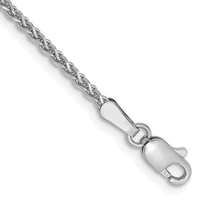 14k White Gold 1.4mm Spiga Bracelet - Seattle Gold Grillz