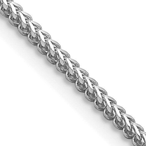 14k White Gold 1.5mm Franco Chain - Seattle Gold Grillz