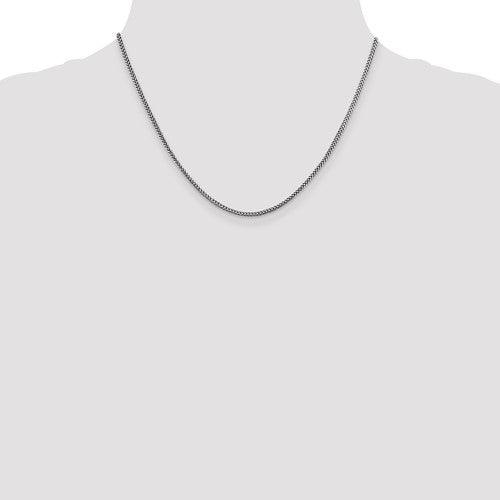 14k White Gold 1.5mm Franco Chain - Seattle Gold Grillz