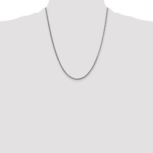 14k White Gold 1.5mm Franco Chain - Seattle Gold Grillz