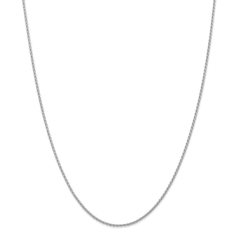 14k White Gold 1.5mm Parisian Wheat Chain - Seattle Gold Grillz