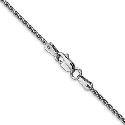 14k White Gold 1.5mm Parisian Wheat Chain - Seattle Gold Grillz