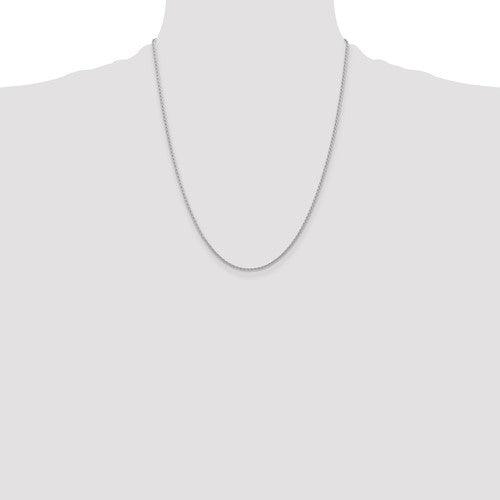 14k White Gold 1.5mm Parisian Wheat Chain - Seattle Gold Grillz