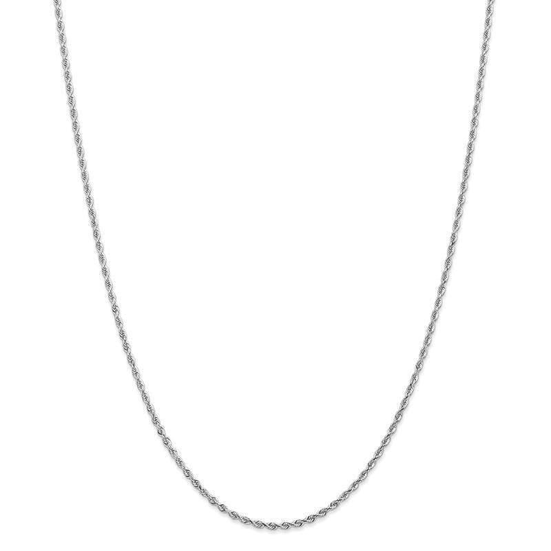 14k White Gold 2.00mm Diamond Cut Quadruple Rope Chain - Seattle Gold Grillz