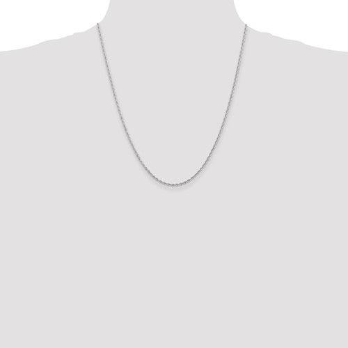 14k White Gold 2.00mm Diamond Cut Quadruple Rope Chain - Seattle Gold Grillz