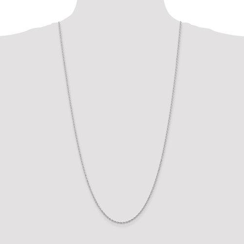 14k White Gold 2.00mm Diamond Cut Quadruple Rope Chain - Seattle Gold Grillz
