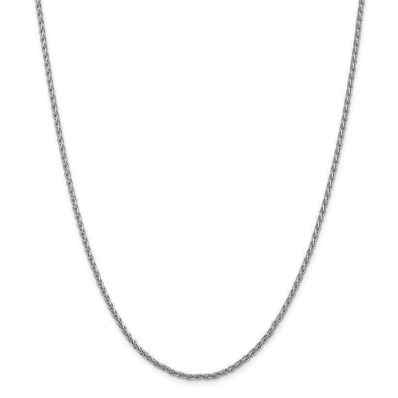 14k White Gold 2.25mm Parisian Wheat Chain - Seattle Gold Grillz