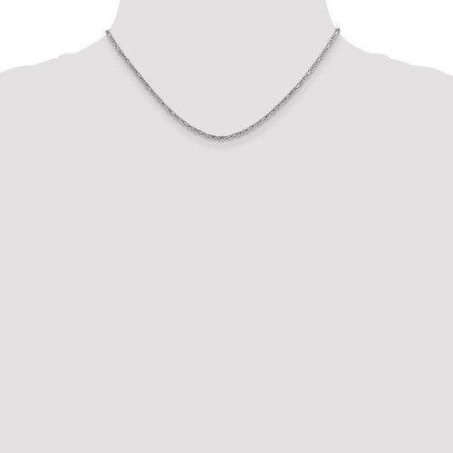 14k White Gold 2mm Byzantine Chain - Seattle Gold Grillz