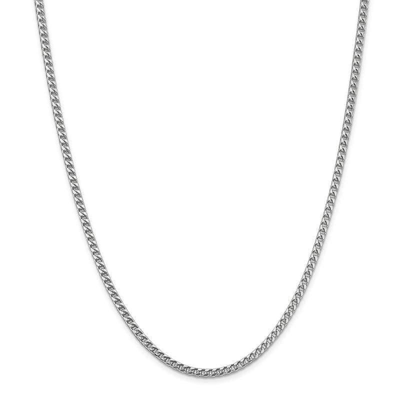14k White Gold 3.0mm Franco Chain - Seattle Gold Grillz