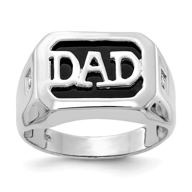 14k White Gold AA Diamond men's ring - Seattle Gold Grillz