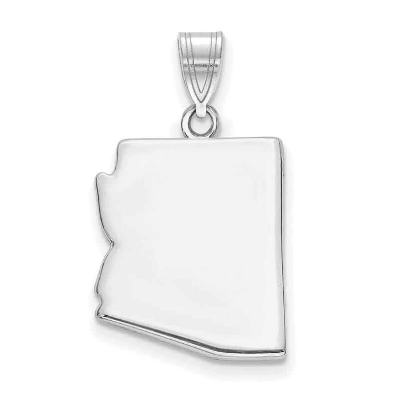 14k White Gold AZ State Pendant Bail Only - Seattle Gold Grillz