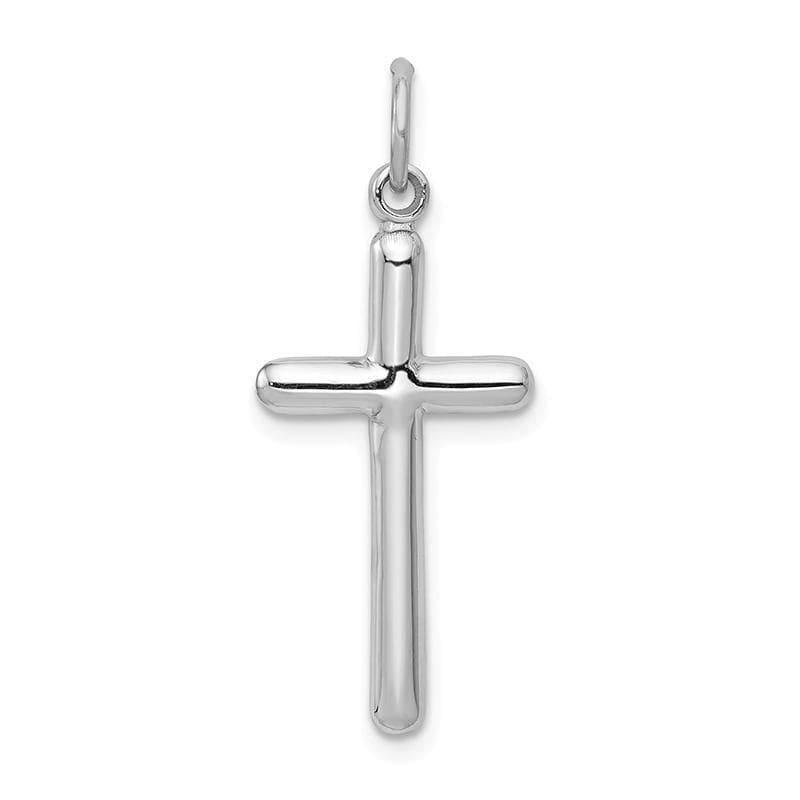 14k White Gold Cross Pendant - Seattle Gold Grillz