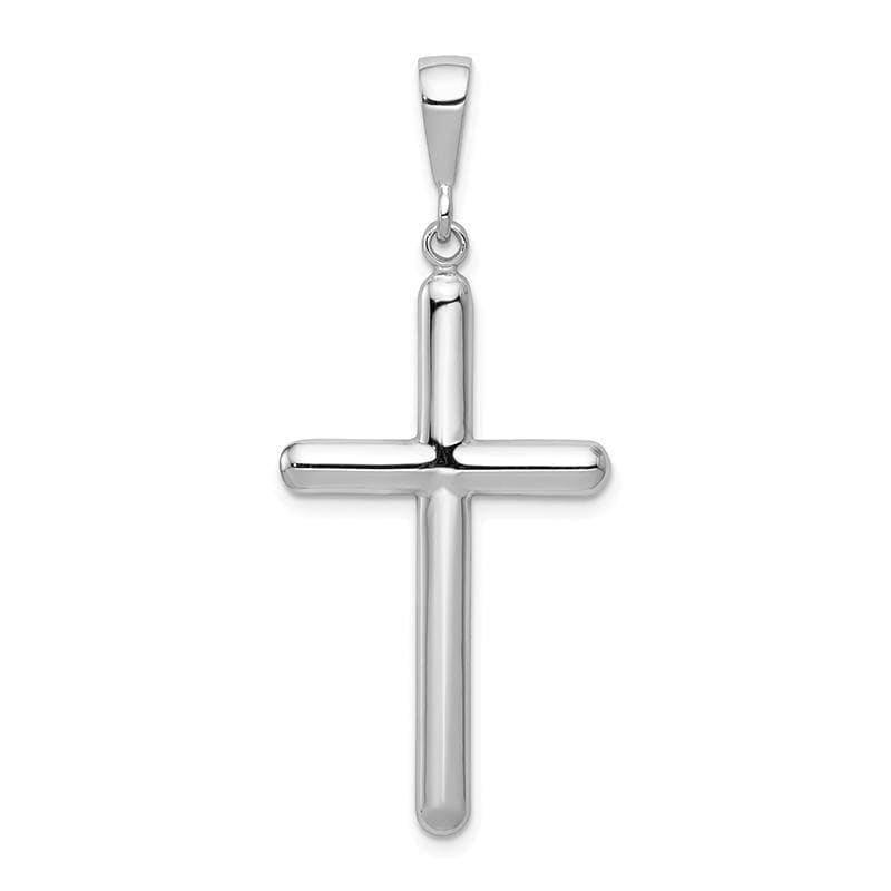 14k White Gold Cross Pendant - Seattle Gold Grillz