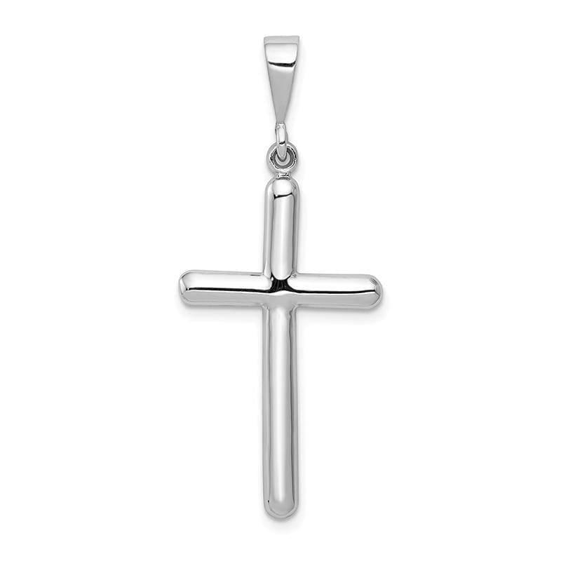 14k White Gold Cross Pendant - Seattle Gold Grillz