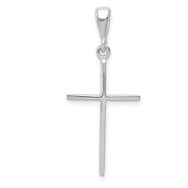 14k White Gold Cross Pendant - Seattle Gold Grillz