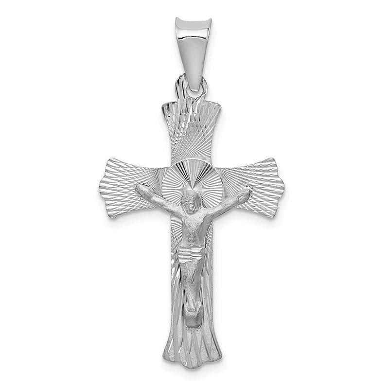 14k White Gold Crucifix Pendant - Seattle Gold Grillz