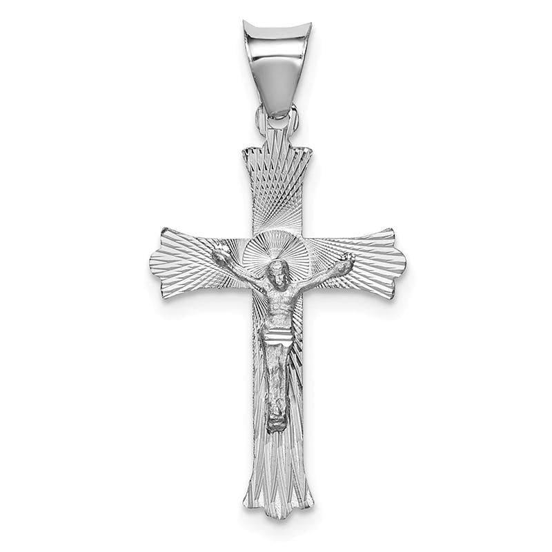 14k White Gold Crucifix Pendant - Seattle Gold Grillz
