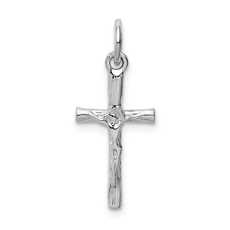 14k White Gold Crucifix Pendant - Seattle Gold Grillz