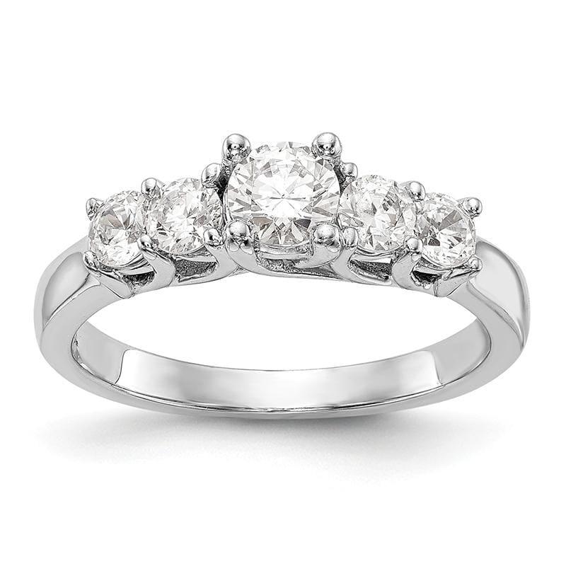 14K White Gold Diamond Semi-Mount Engagement Ring - Seattle Gold Grillz
