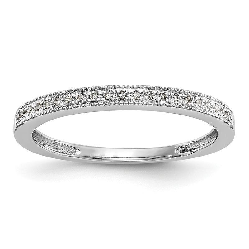 14k White Gold Diamond Set of 2 Wedding Band - Seattle Gold Grillz