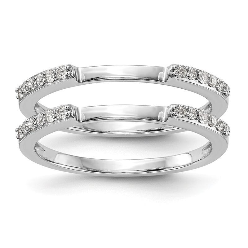 14k White Gold Diamond Set of 2 Wedding Bands - Seattle Gold Grillz