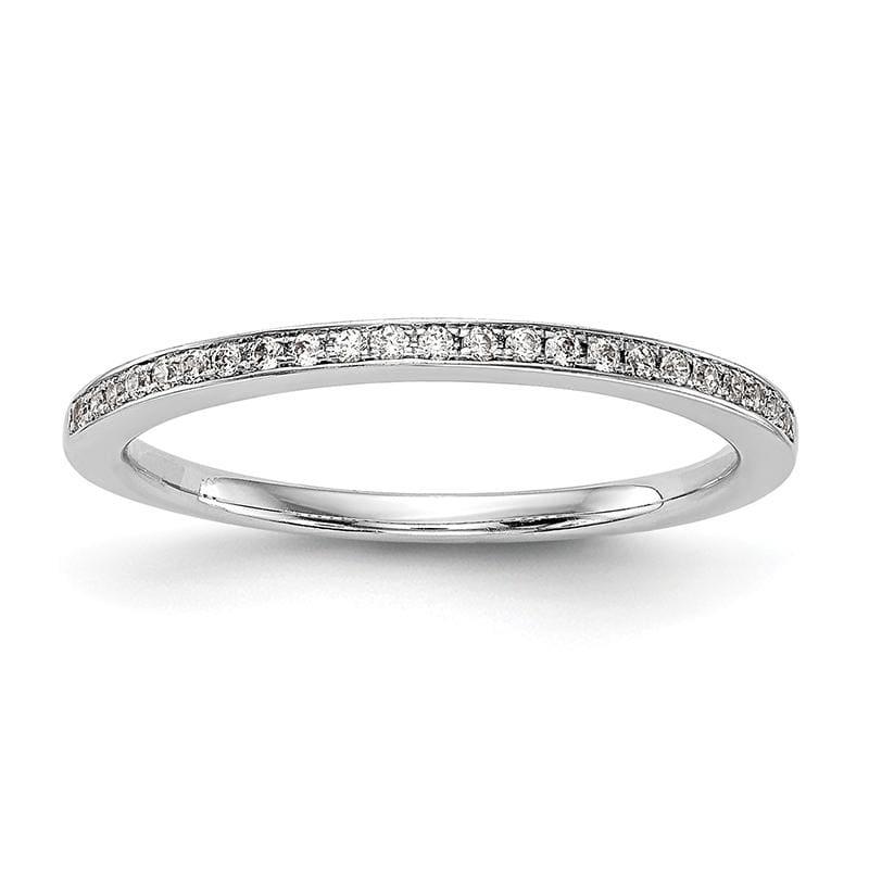 14k White Gold Diamond Set of 2 Wedding Bands - Seattle Gold Grillz