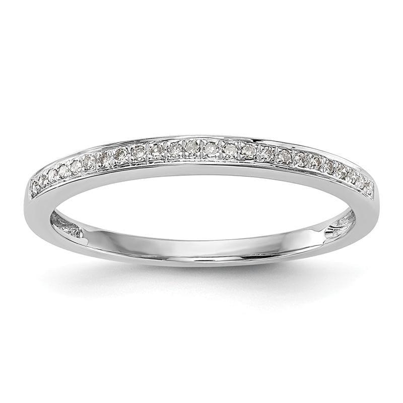 14k White Gold Diamond Set of 2 Wedding Bands - Seattle Gold Grillz