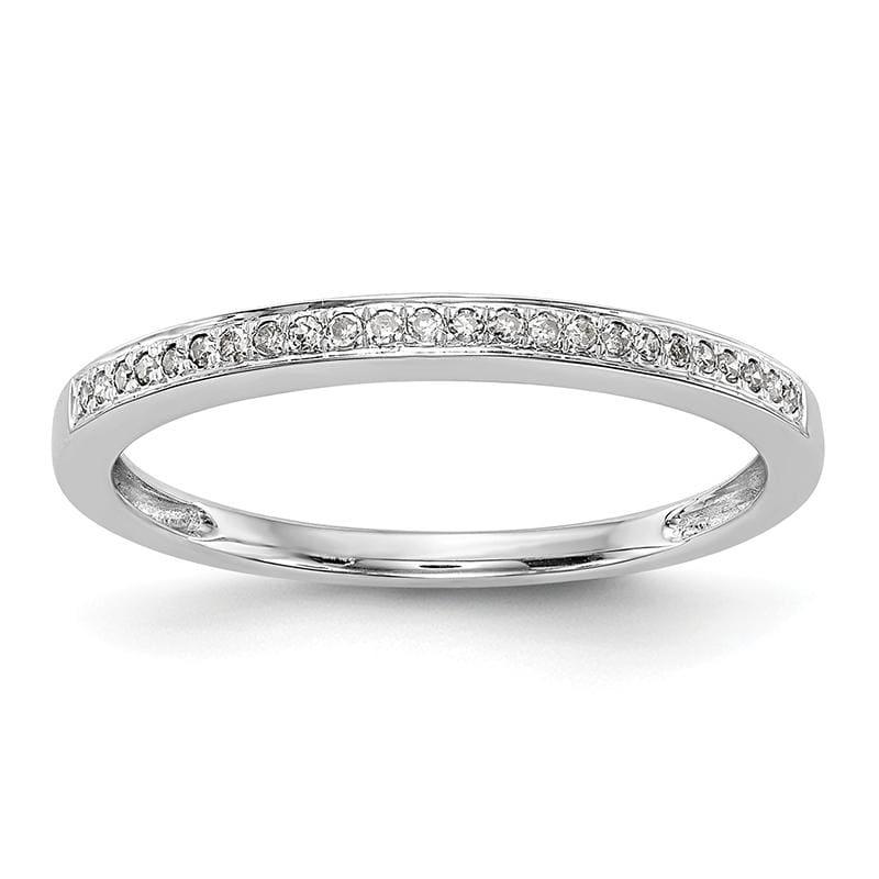 14k White Gold Diamond Set of 2 Wedding Bands - Seattle Gold Grillz