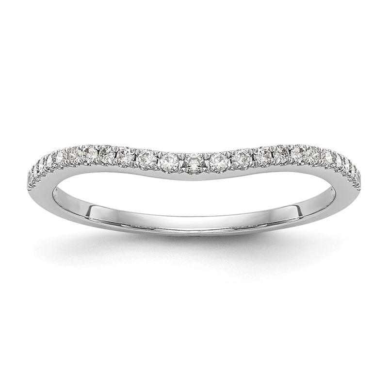 14k White Gold Diamond Wedding Band - Seattle Gold Grillz