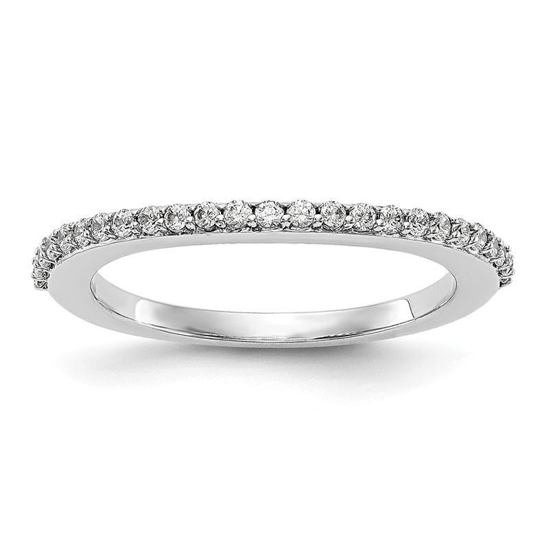 14K White Gold Diamond Wedding Band - Seattle Gold Grillz