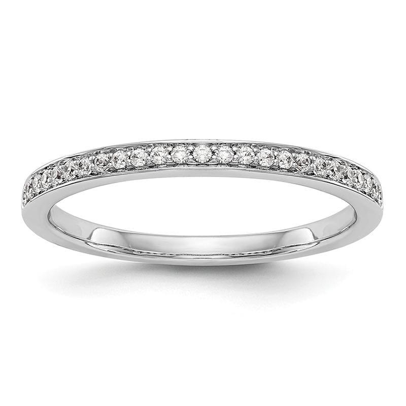 14k White Gold Diamond Wedding Band - Seattle Gold Grillz