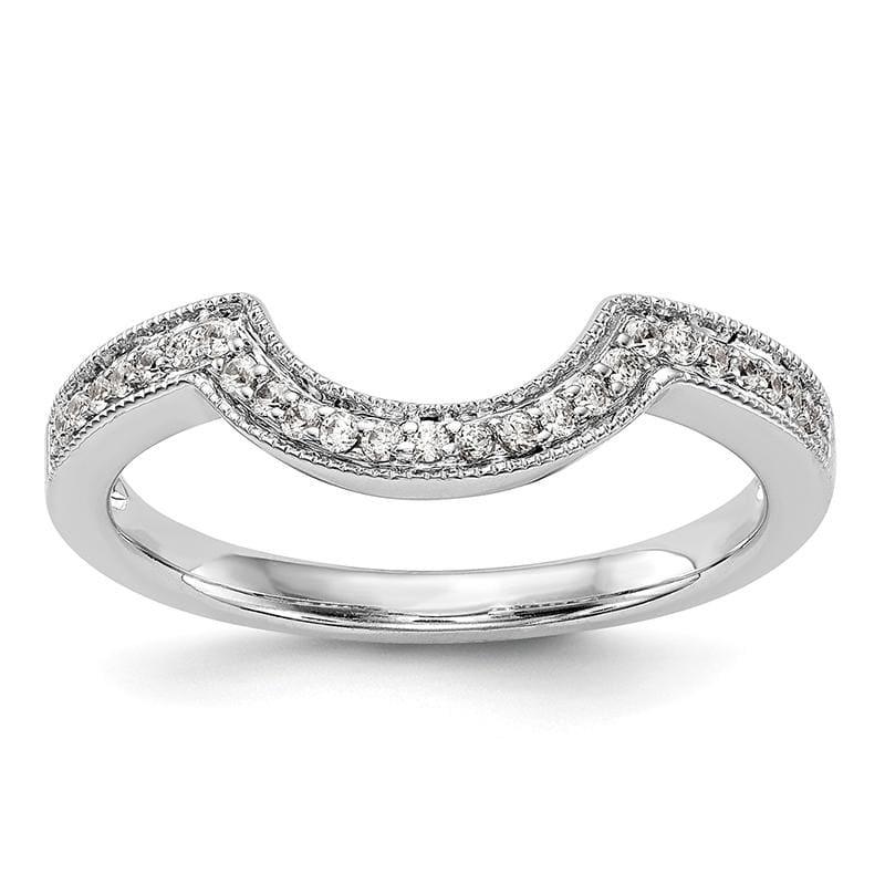 14K White Gold Diamond Wedding Band - Seattle Gold Grillz