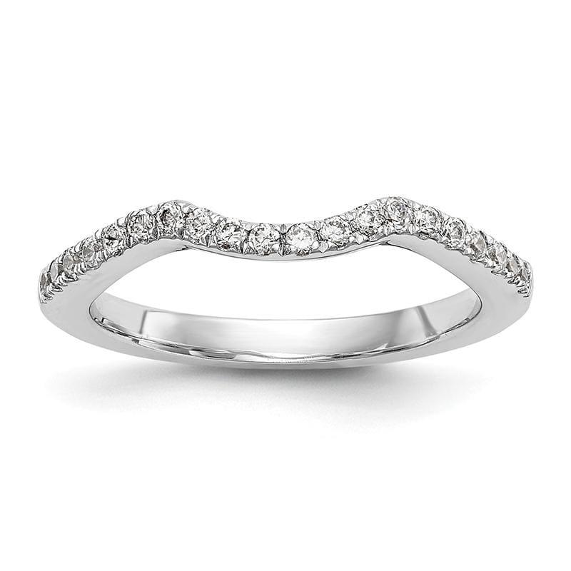 14k White Gold Diamond Wedding Band - Seattle Gold Grillz