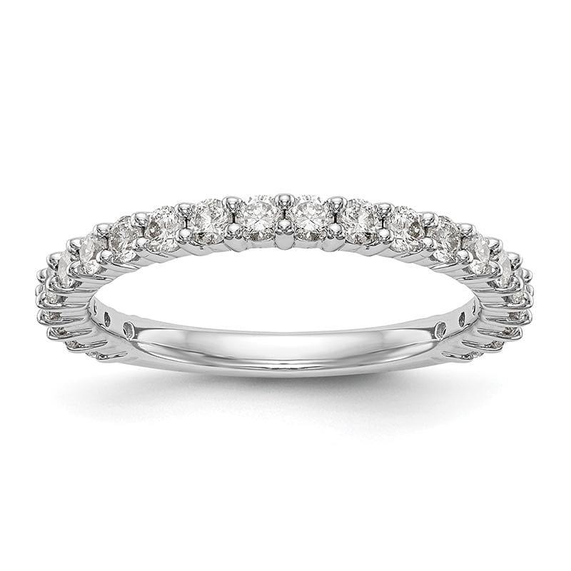 14k White Gold Diamond Wedding Band - Seattle Gold Grillz