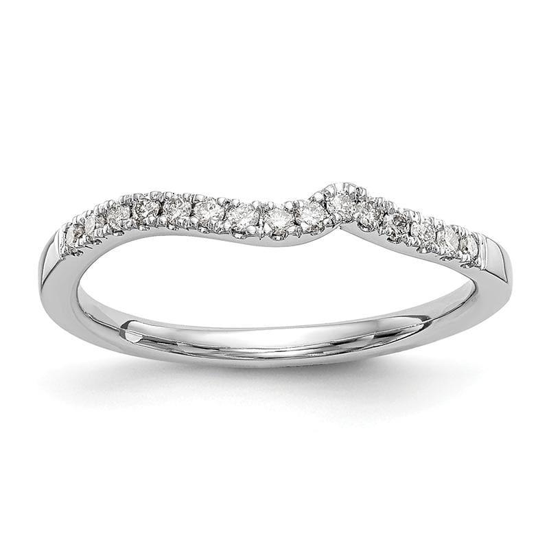 14k White Gold Diamond Wedding Band - Seattle Gold Grillz