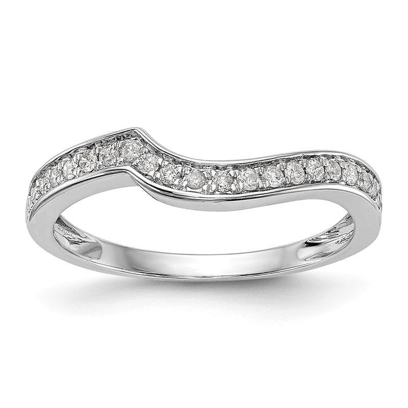 14k White Gold Diamond Wedding Band - Seattle Gold Grillz