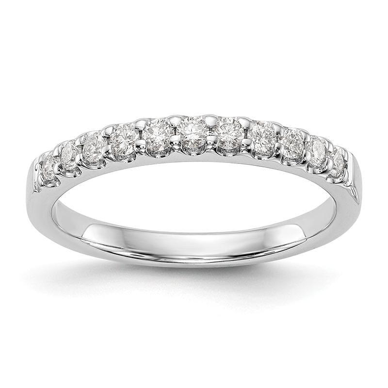 14k White Gold Diamond Wedding Band - Seattle Gold Grillz