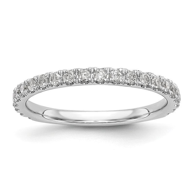 14k White Gold Diamond Wedding Band - Seattle Gold Grillz