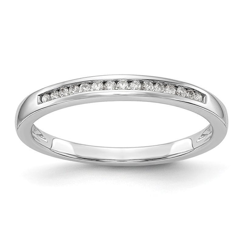 14k White Gold Diamond Wedding Band - Seattle Gold Grillz