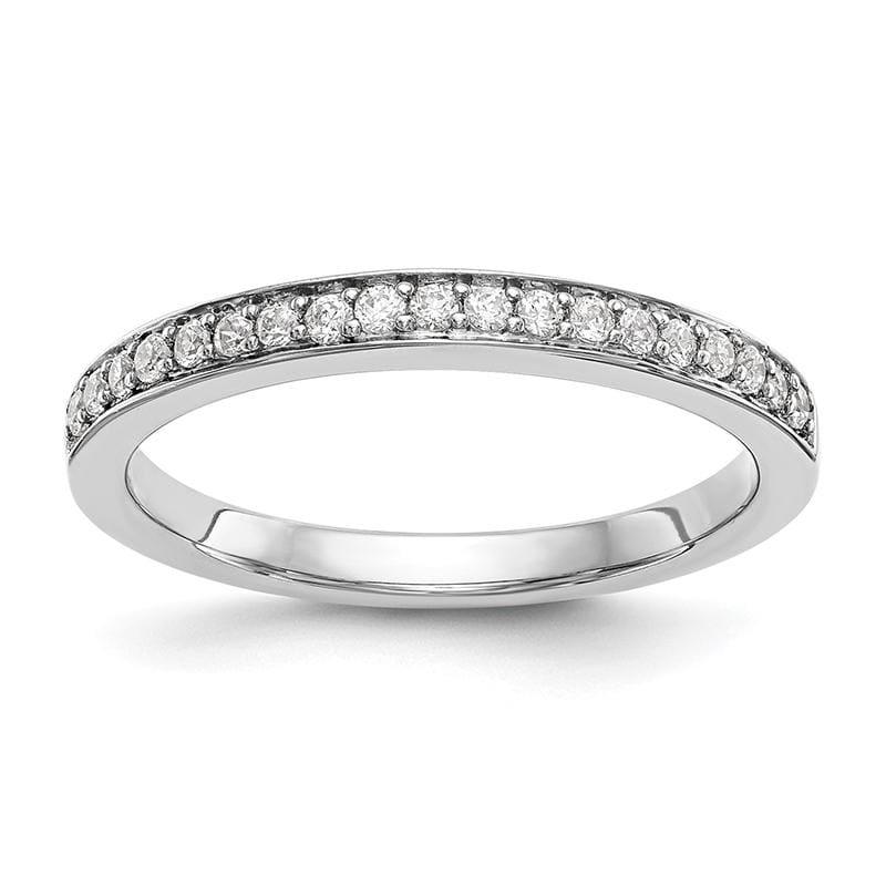 14K White Gold Diamond Wedding Band - Seattle Gold Grillz